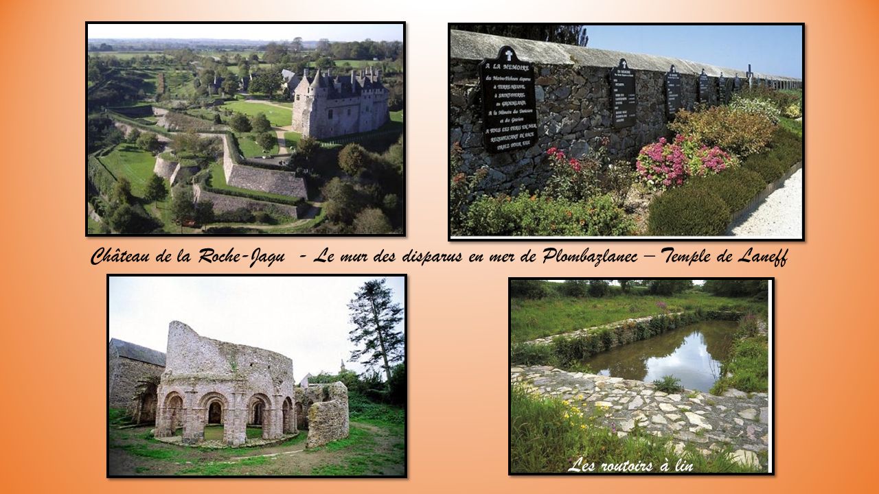Château de la Roche-Jagu - Le mur des disparus en mer de Plombazlanec – Temple de Laneff