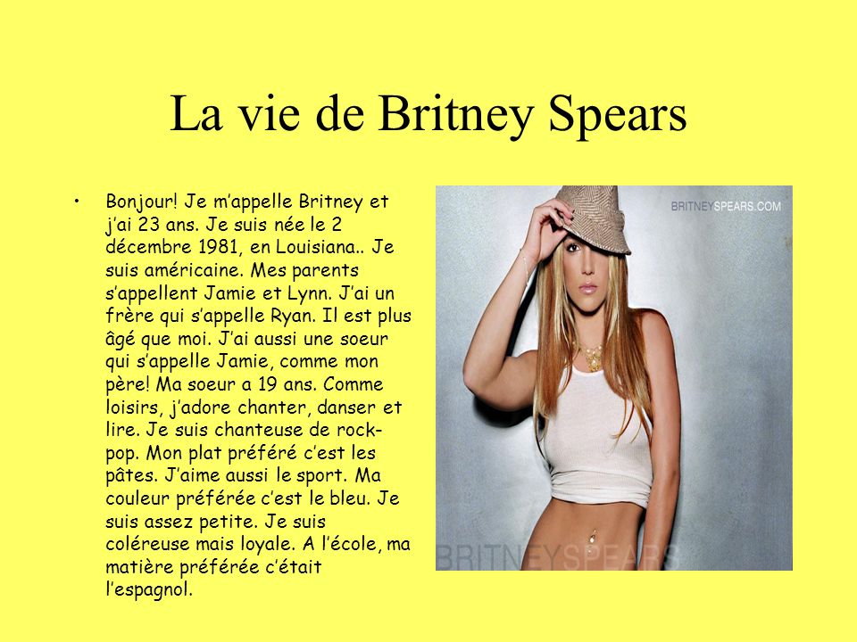 La vie de Britney Spears