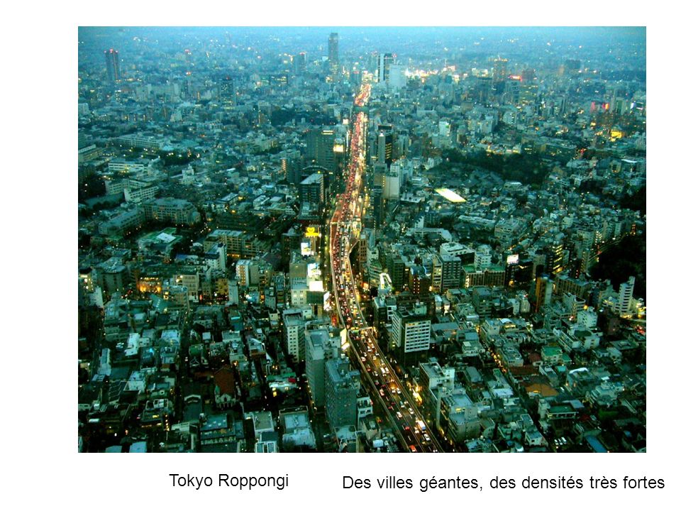 Tokyo Roppongi Des villes géantes, des densités très fortes