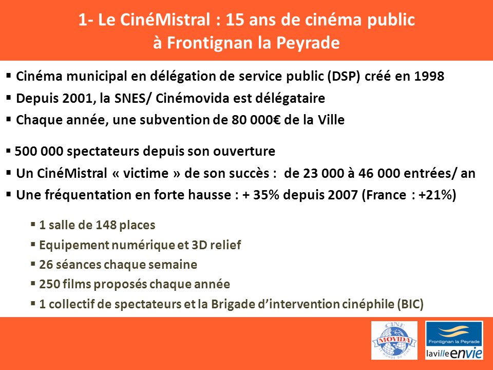 1- Le CinéMistral : 15 ans de cinéma public à Frontignan la Peyrade
