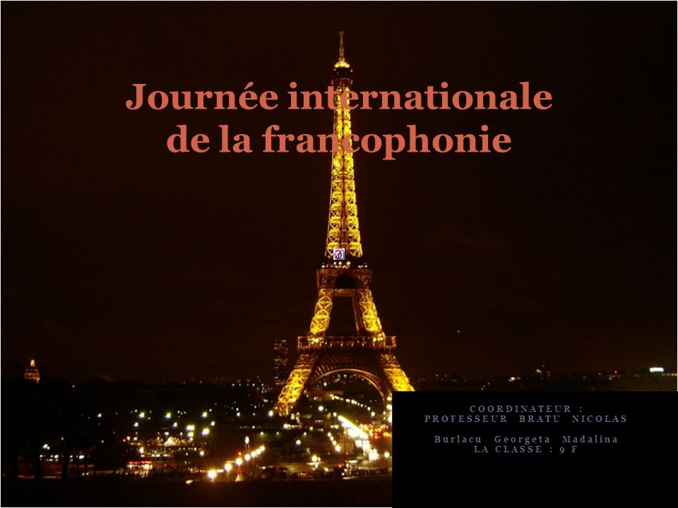 Journée internationale de la francophonie