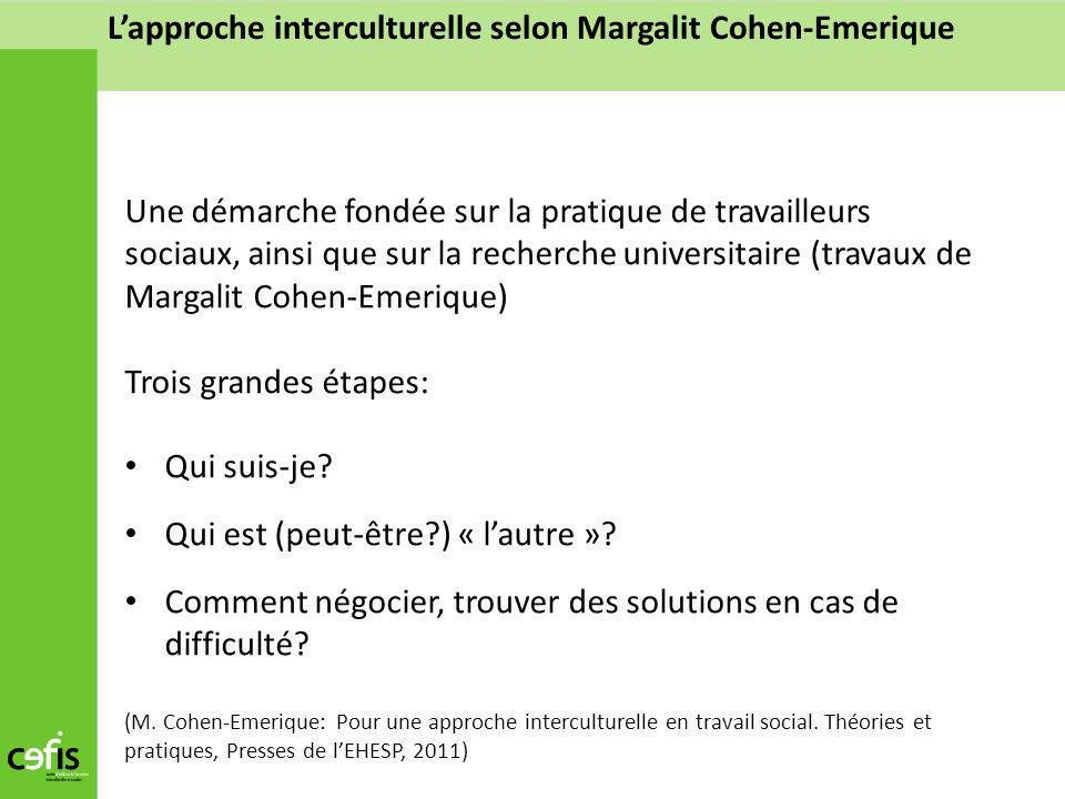 margalit cohen-emerique la rencontre interculturelle