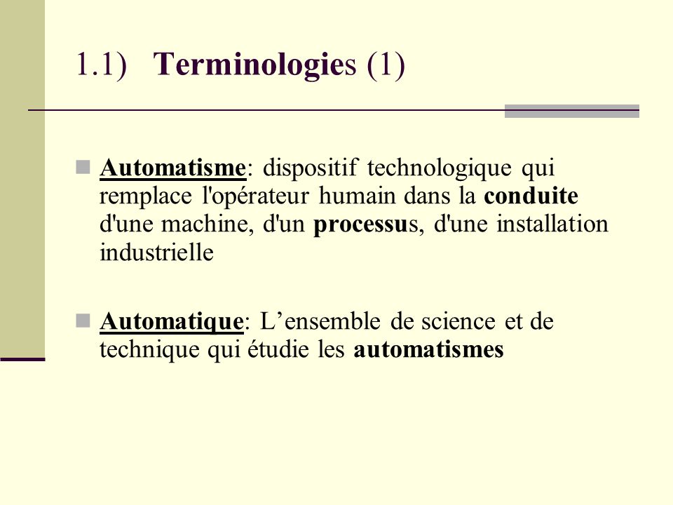 1.1) Terminologies (1)