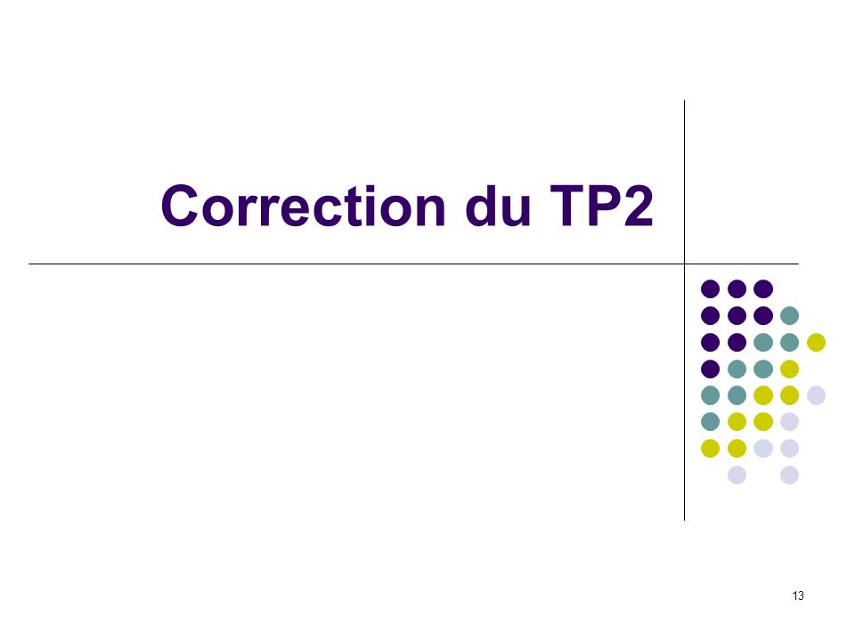 Correction du TP2