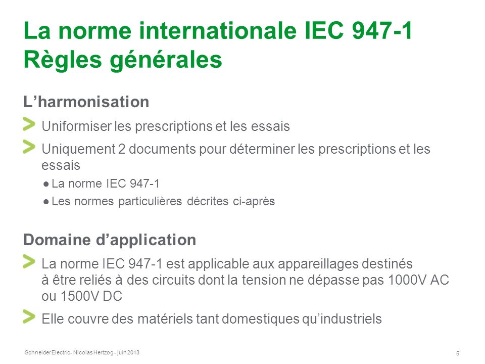 La norme internationale IEC Règles générales