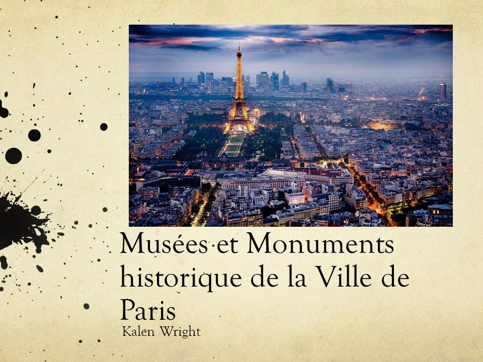 Musées et Monuments historique de la Ville de Paris
