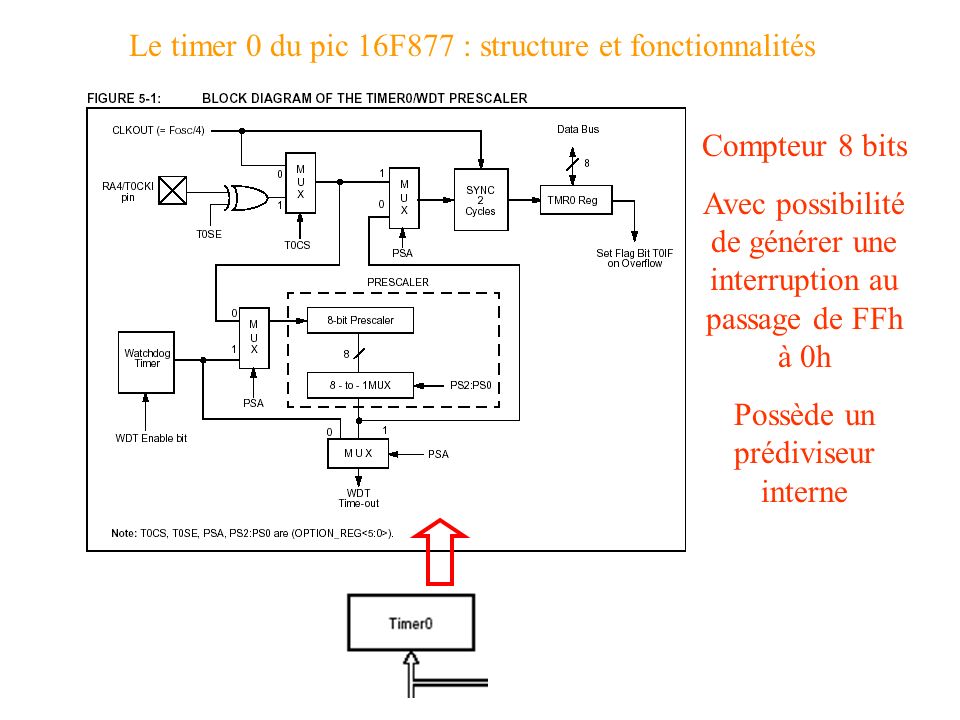 Le timer 0 du pic 16F877 : structure et fonctionnalités