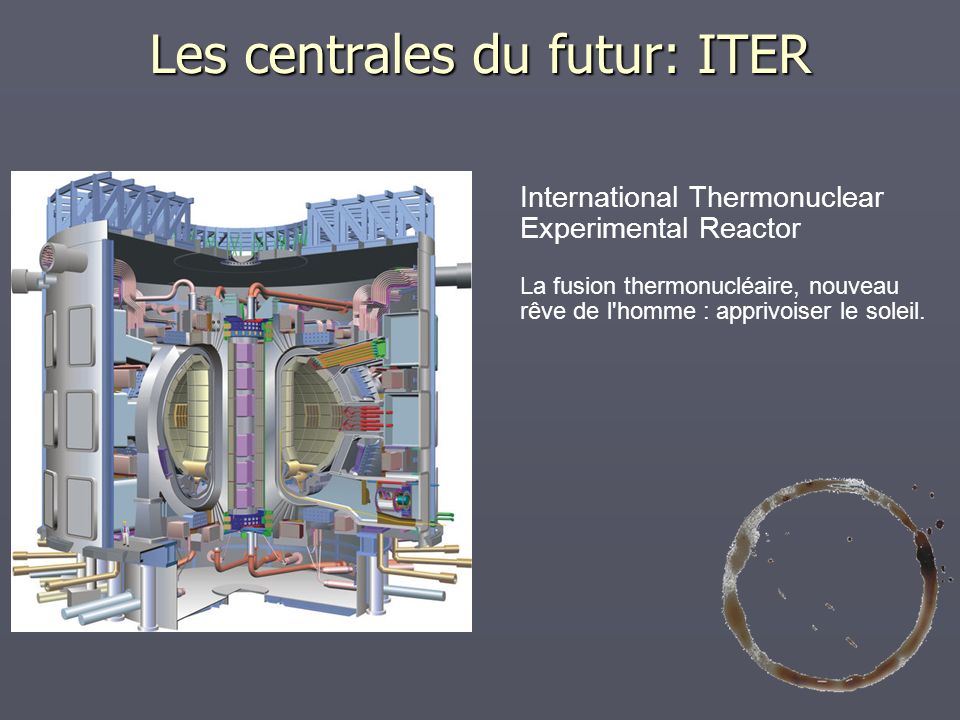 Les centrales du futur: ITER
