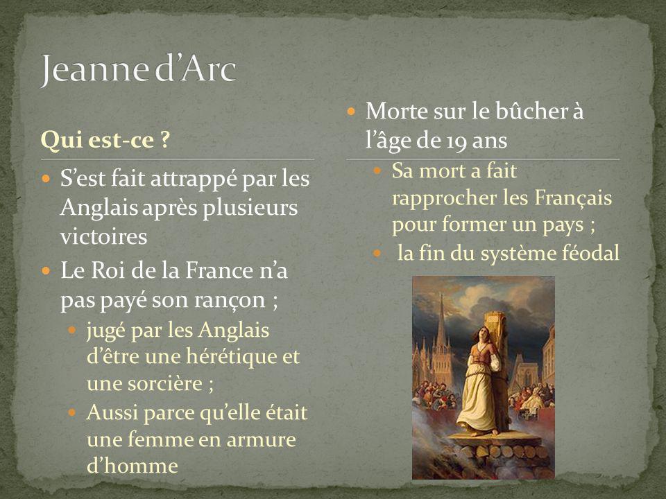 Jeanne d’Arc Morte sur le bûcher à l’âge de 19 ans Qui est-ce
