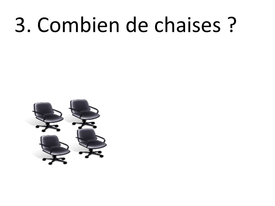 3. Combien de chaises