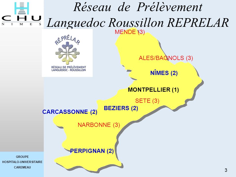 Réseau de Prélèvement Languedoc Roussillon REPRELAR