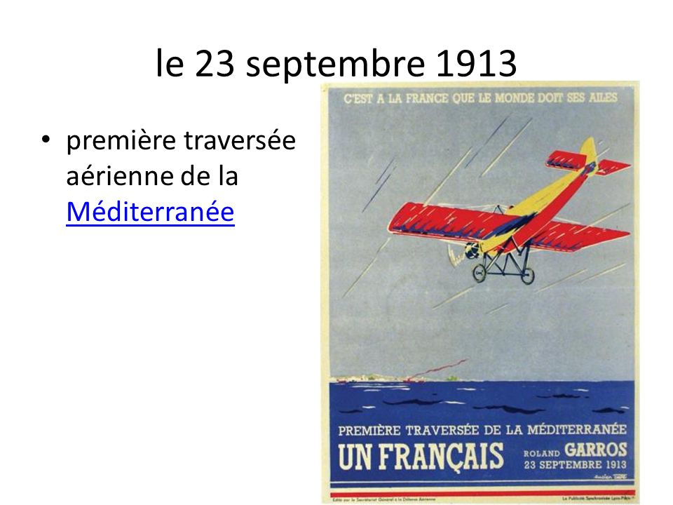PLAQUE ALU DECO TRAVERSEE MEDITERRANEE ROLAND GARROS SEPTEMBRE 1913 AVION PLANE 