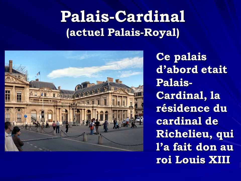 Palais-Cardinal (actuel Palais-Royal)