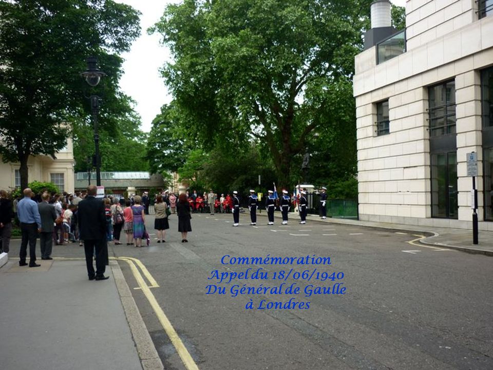 Commémoration Appel du 18/06/1940 Du Général de Gaulle à Londres