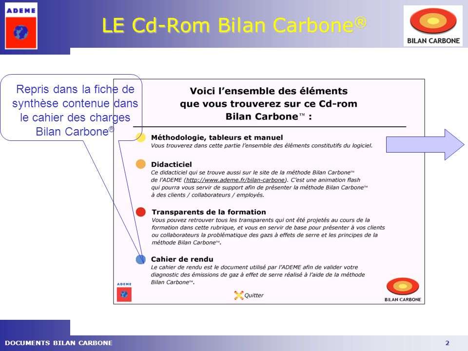 LE Cd-Rom Bilan Carbone®