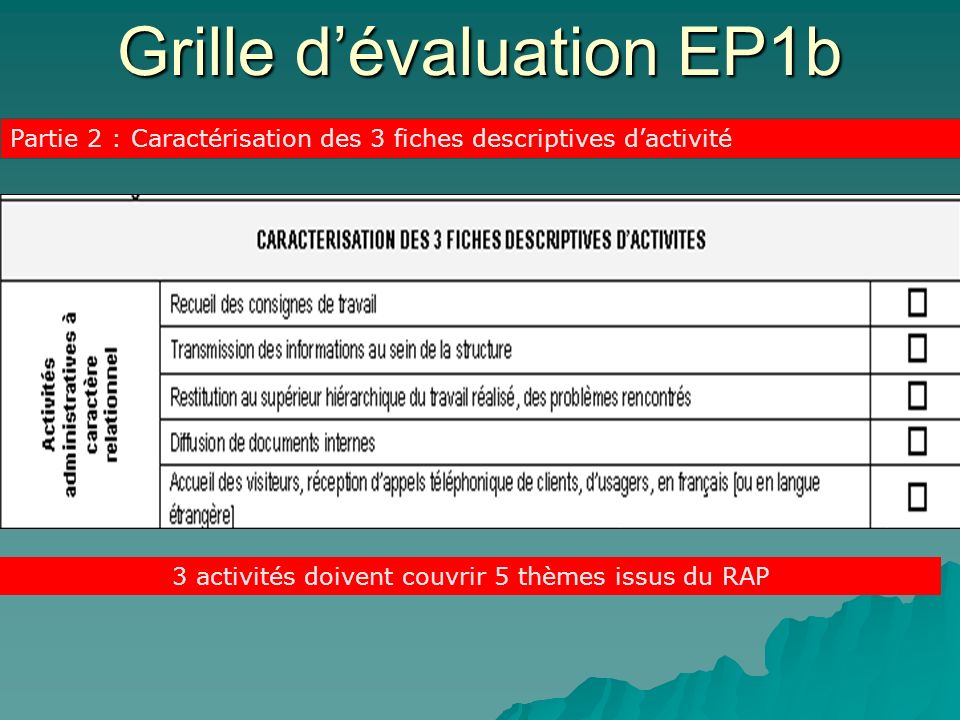 Grille d’évaluation EP1b