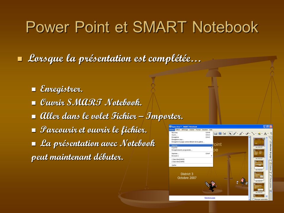 Power Point et SMART Notebook