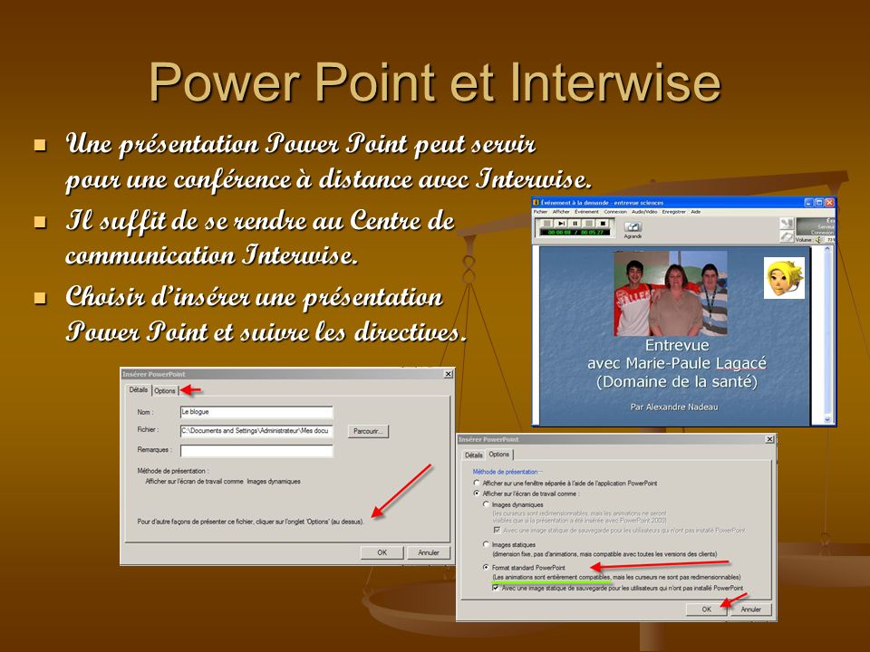 Power Point et Interwise