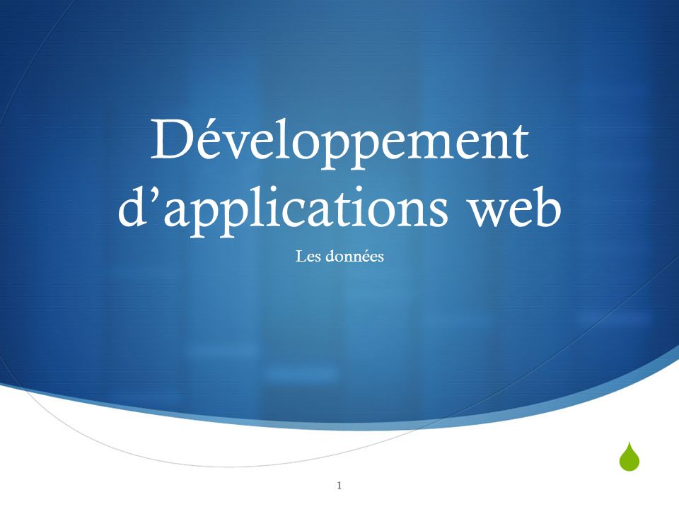 Développement d’applications web