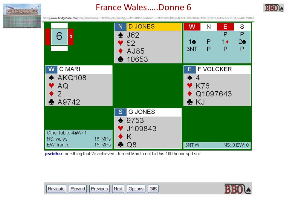 France Wales…..Donne 6