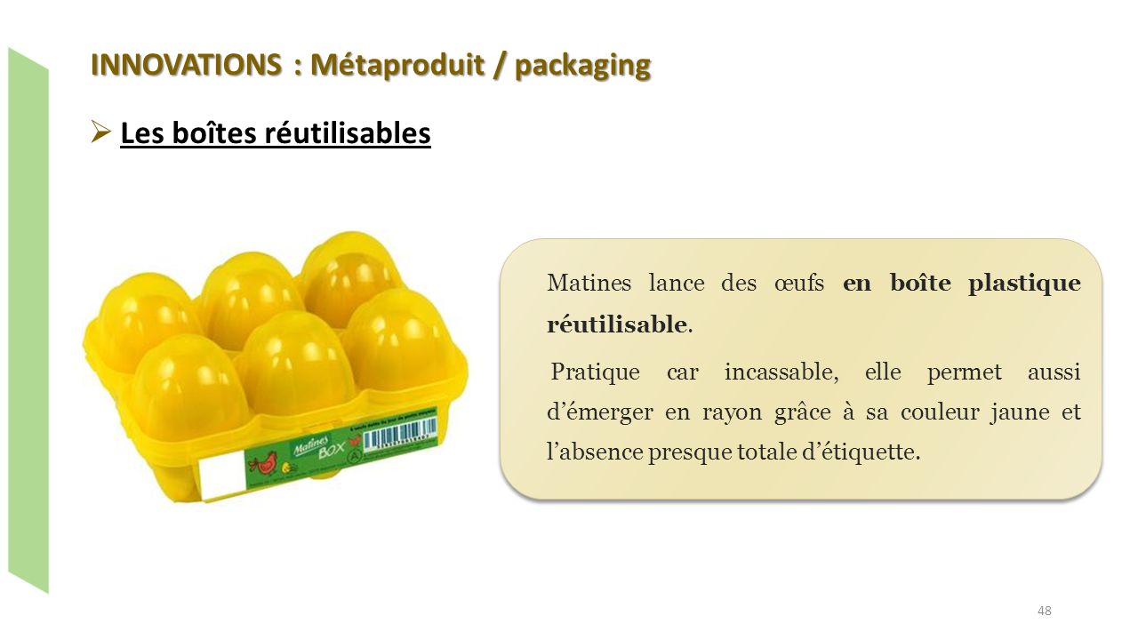 INNOVATIONS : Métaproduit / packaging