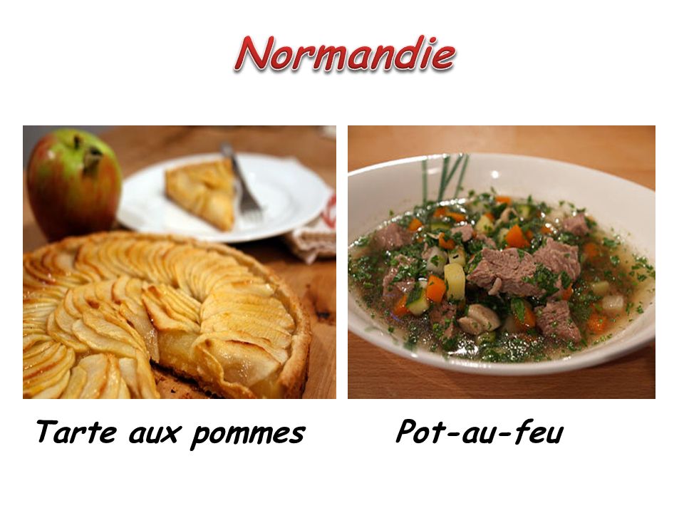 Normandie Tarte aux pommes Pot-au-feu