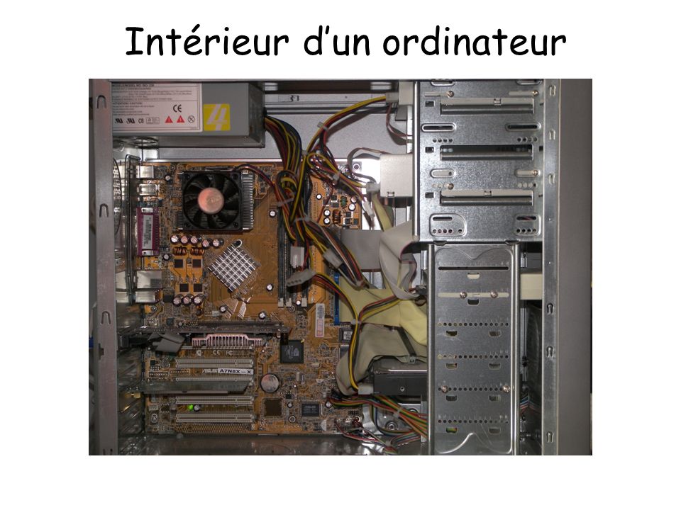 Intérieur d’un ordinateur