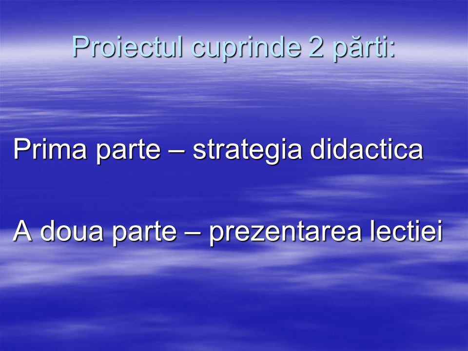 Proiect De Lectie Franceza Clasa A 5 A - Lecţie Blog