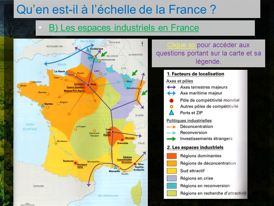 Arriba Imagen Carte Des Espaces Productifs En France Fr Thptnganamst Edu Vn