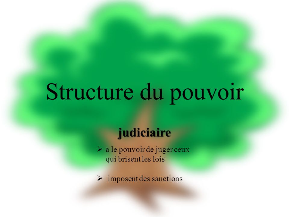 Structure du pouvoir judiciaire