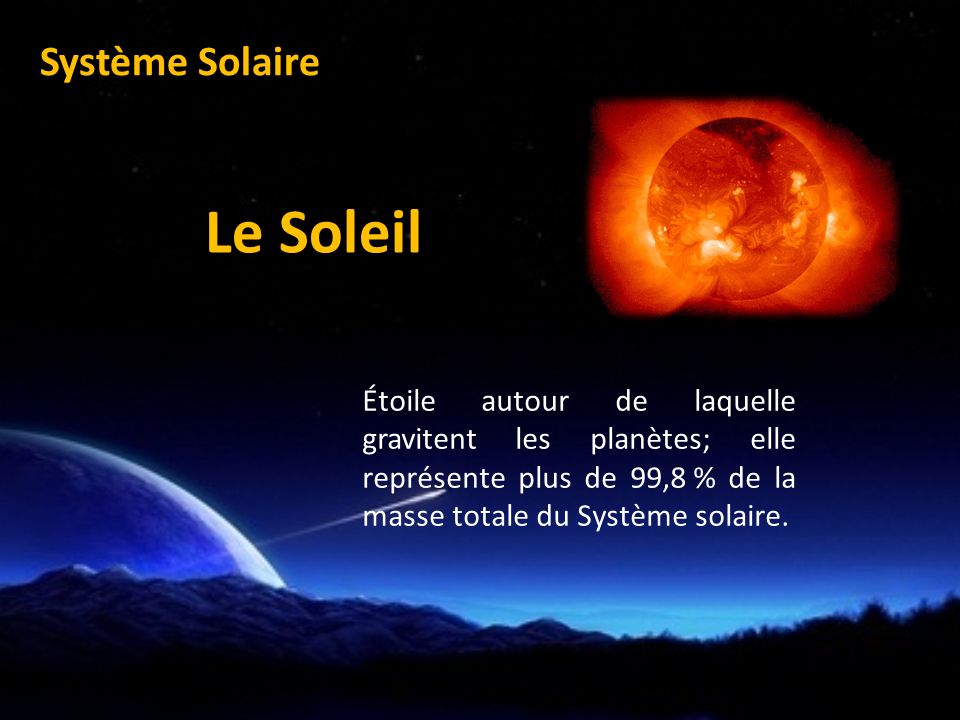 Le Soleil Système Solaire