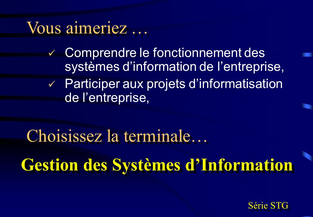 Gestion des Systèmes d’Information