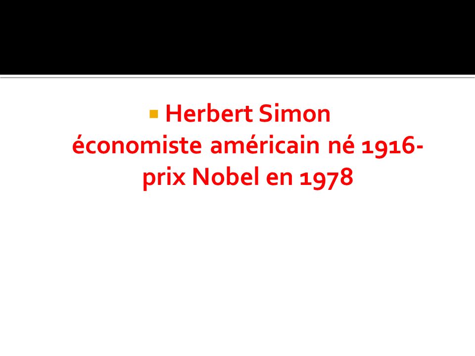 Herbert Simon économiste américain né prix Nobel en 1978