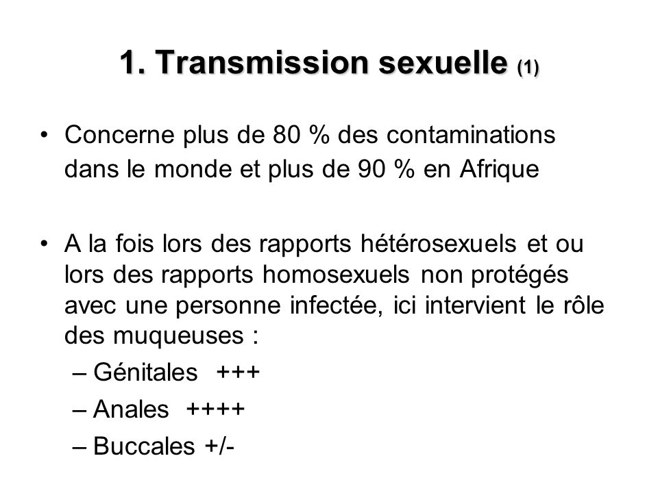 1. Transmission sexuelle (1)
