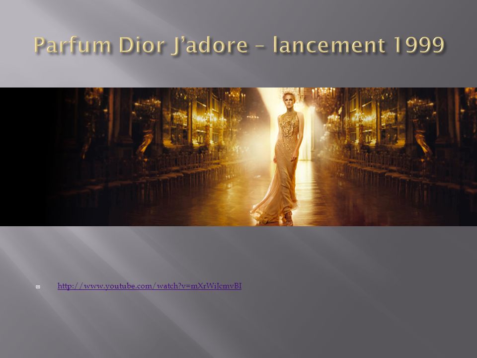 Parfum Dior J’adore – lancement 1999