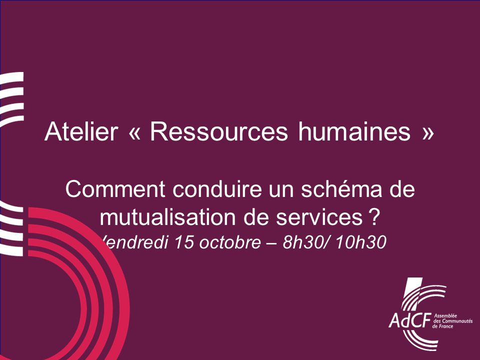 Atelier « Ressources humaines »