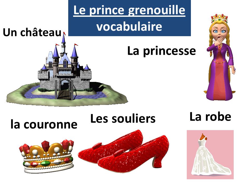 Le prince grenouille vocabulaire