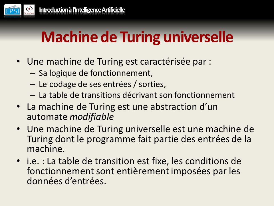 Machine de Turing universelle