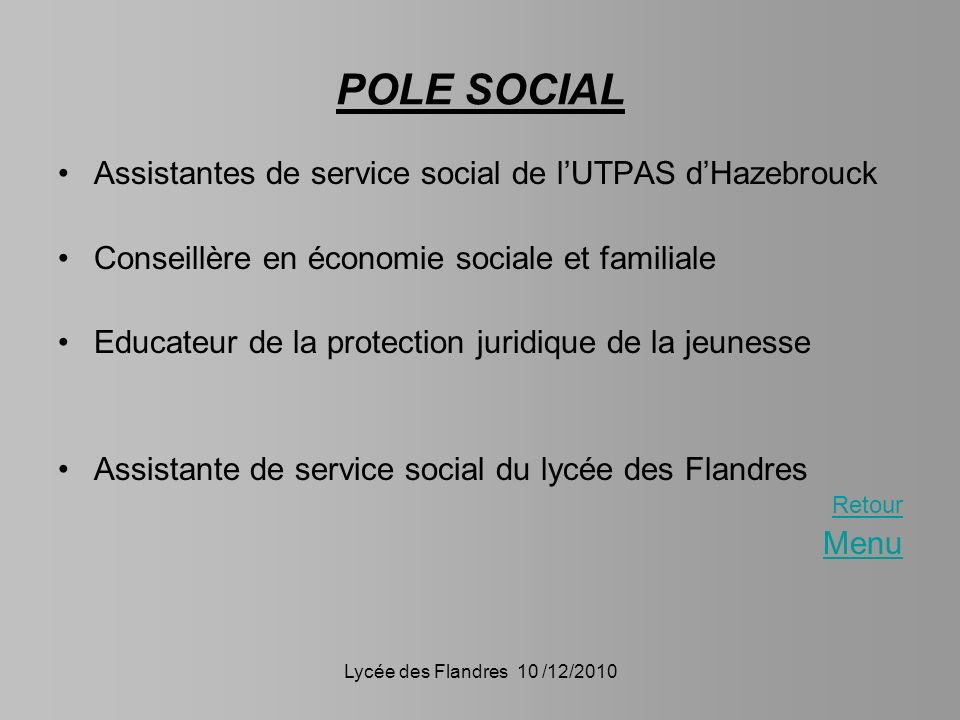 POLE SOCIAL Assistantes de service social de l’UTPAS d’Hazebrouck