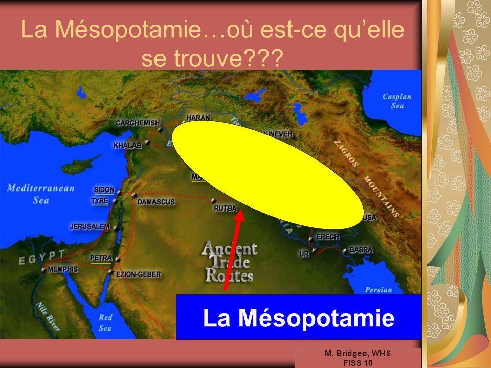 La Mésopotamie…où est-ce qu’elle se trouve