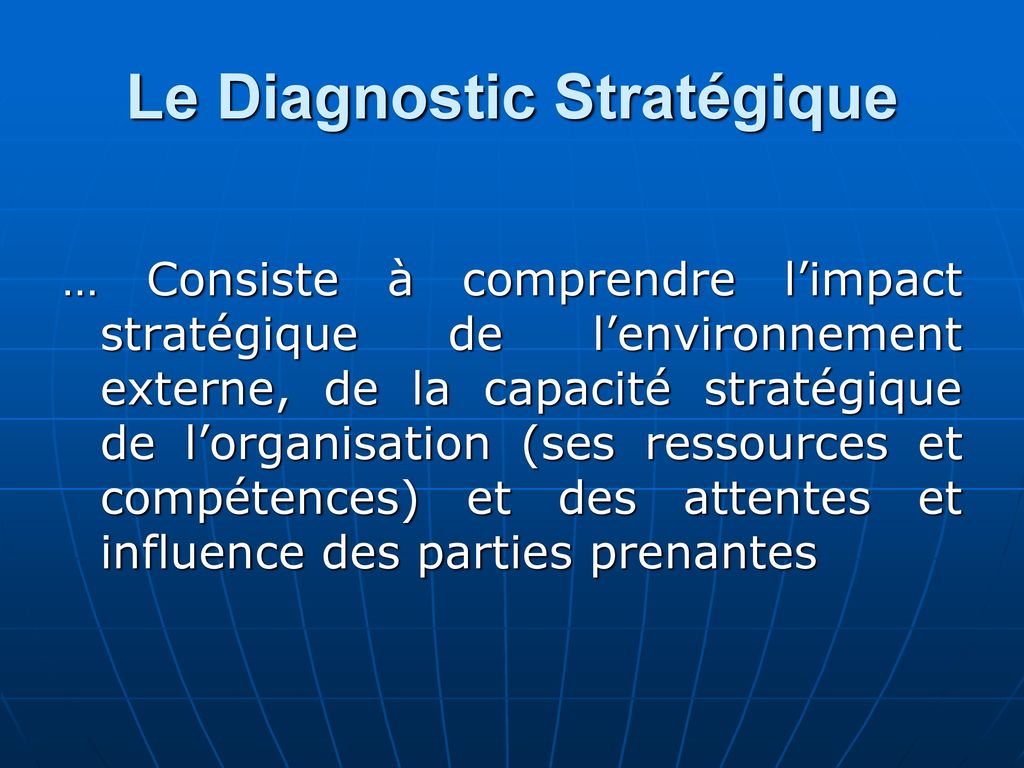 Le Diagnostic Stratégique