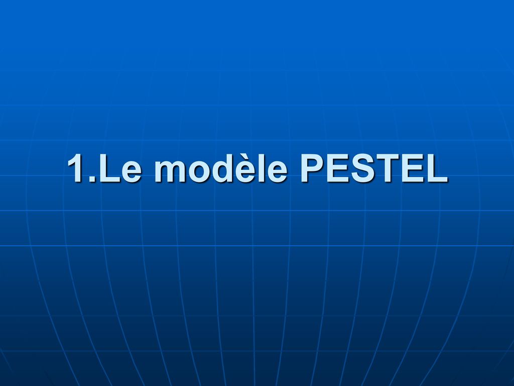 1.Le modèle PESTEL