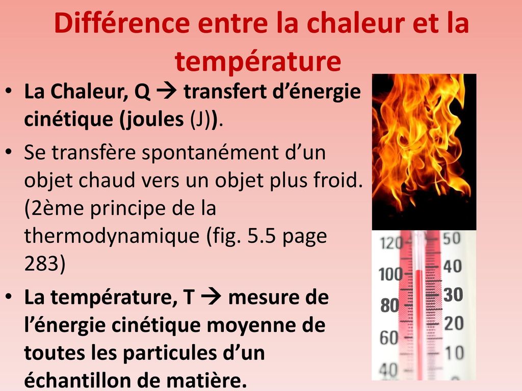 Chaleur et température : quelle différence ?