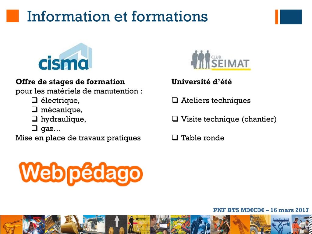Information et formations