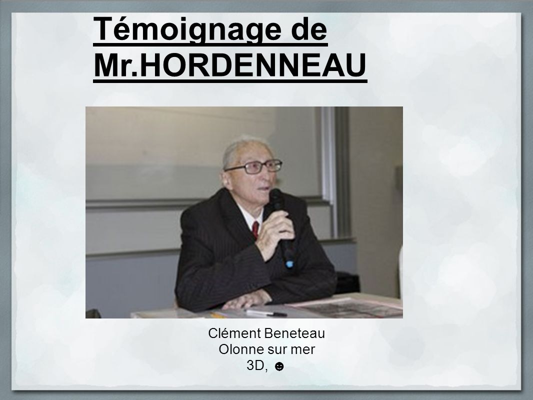 Clément Beneteau Olonne sur mer 3D, ☻