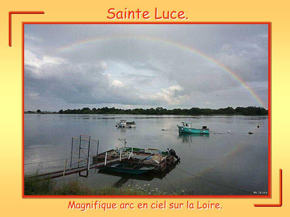 Magnifique arc en ciel sur la Loire.