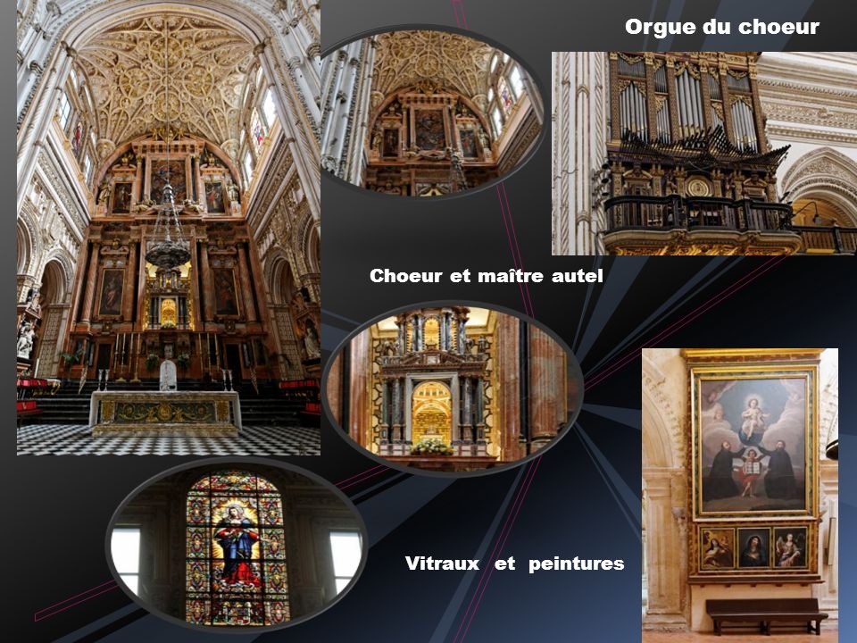 Orgue du choeur Choeur et maître autel Vitraux et peintures