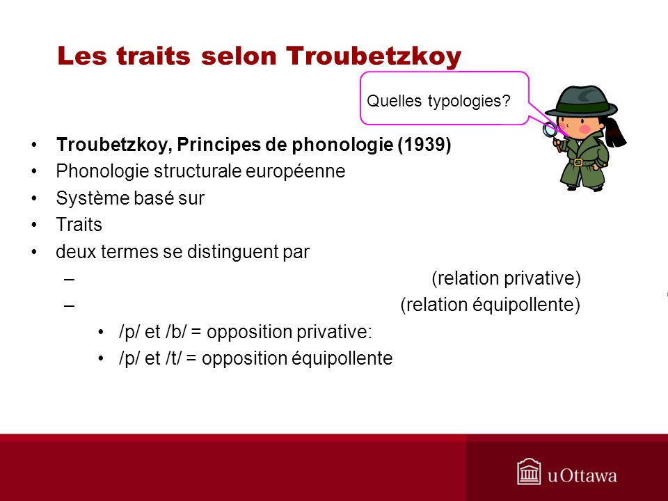 Les traits selon Troubetzkoy
