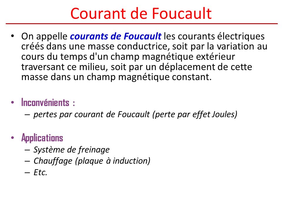 Courant de Foucault