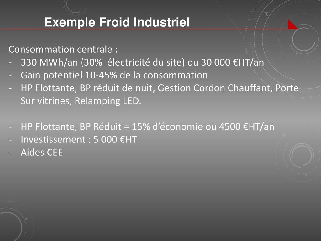 Exemple Froid Industriel